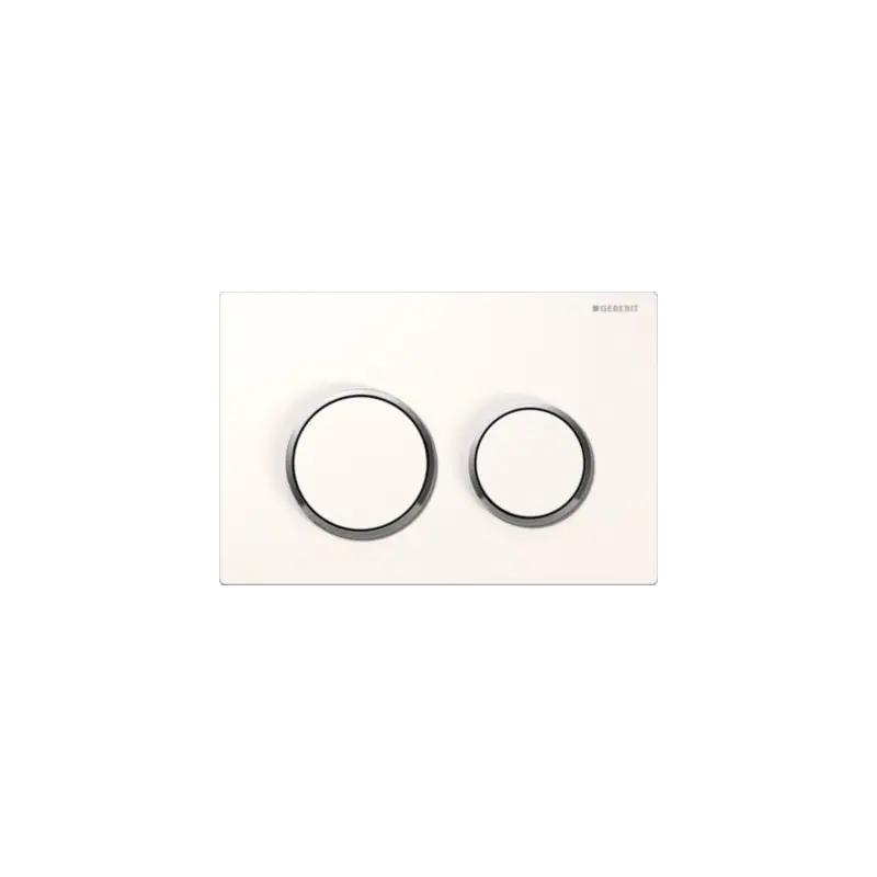 Geberit Omega 20 betjeningsplade - hvid/krom