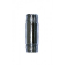 Forkromet nippelrør - 1/2 inc - 50 mm