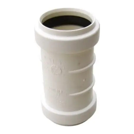 Htp Dobb.Muffe Hvid 50 mm