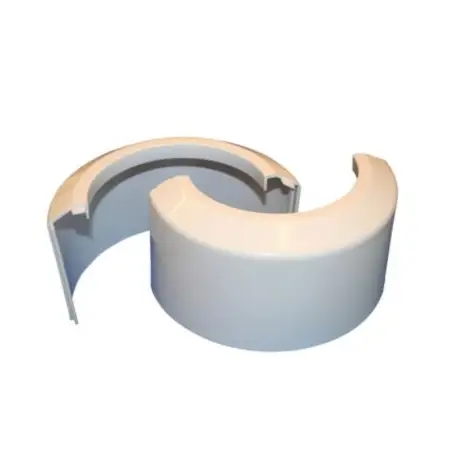 Muffeskjuler 2-Delt Hvid