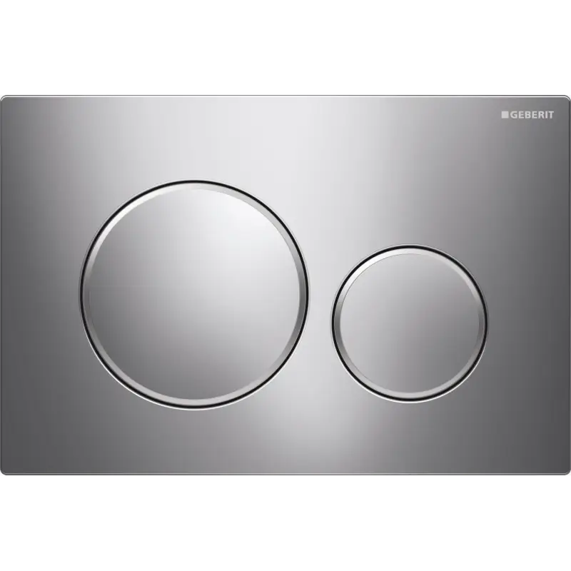 Geberit Sigma 20, rund betjeningsplade - krom/matkrom