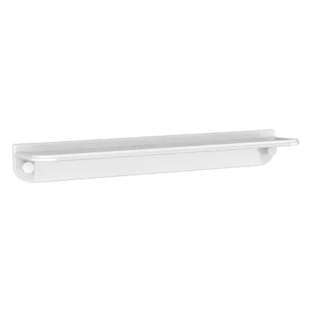 Hefe GLIDE hylde til badet - lysegrå aluminium
