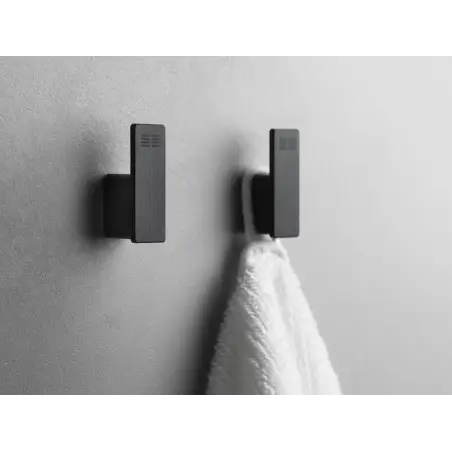 Unidrain ReFrame - Håndklædekrog (2 stk) Sort