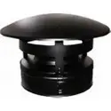 150mm skorstens-hætte, SORT