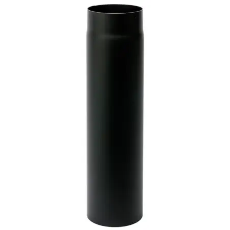 200mm længde 500mm x 2mm Metalbestos Sorte røgrør