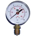Rexotherm manometer 80 mm 10 Bar 1/2 inc M/bar/meter