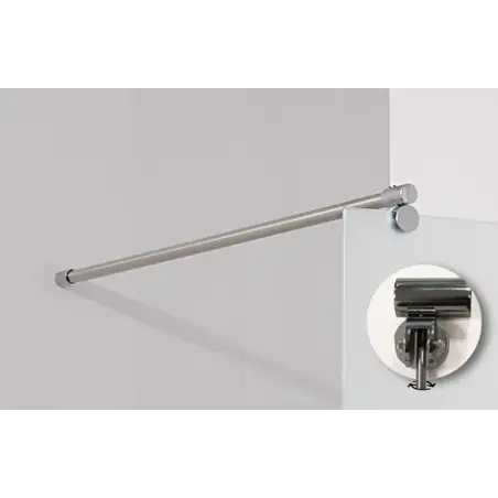 TopDesign Brusevæg 6mm, klar glas - 65x195cm