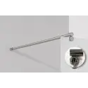 TopDesign Brusevæg 6mm, frostet glas - 65x195cm