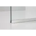TopDesign Brusevæg 8mm, klar glas - 90x195cm - Nanobehandlet