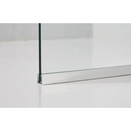 TopDesign Brusevæg 8mm, klar glas - 90x195cm - Nanobehandlet