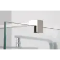 TopDesign Brusevæg 8mm, klar glas - 90x195cm - Nanobehandlet