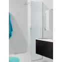 TopDesign Brusevæg 8mm, frostet glas - 45x220cm - Nanobehandlet