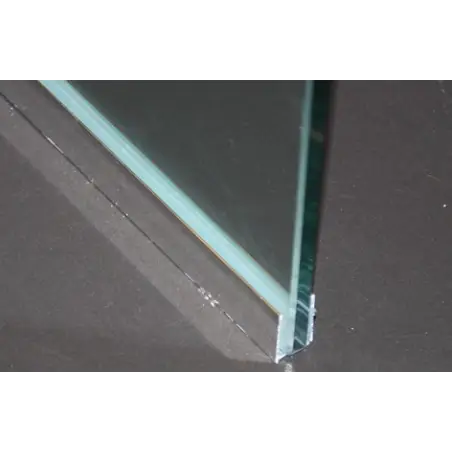 TopDesign Brusevæg 10mm, klar glas - 150x210cm - Nanobehandlet