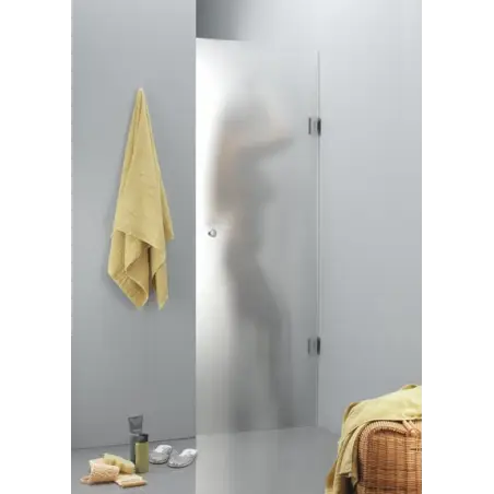 TopDesign Nichedør 8mm, frostet glas - 80x195cm