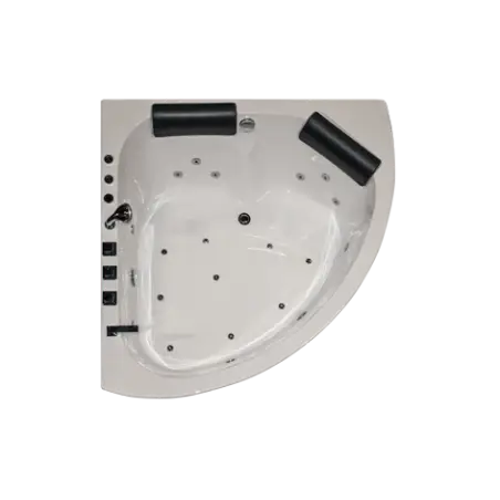 TopDesign hjørnespabad 148x148 - 2 personers - Venstrevendt