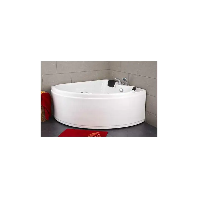 TopDesign hjørnespabad 150x150 - 2 personers - Højrevendt