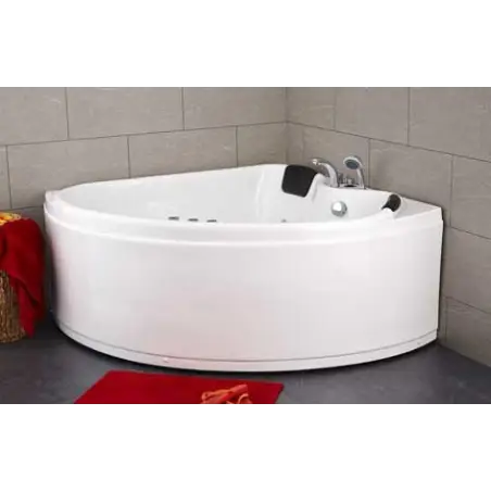 TopDesign hjørnespabad 150x150 - 2 personers - Højrevendt