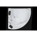 TopDesign hjørnespabad 150x150 - 2 personers - Venstrevendt