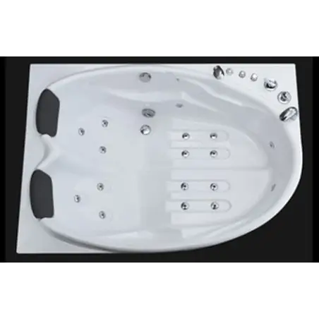 TopDesign spabad 170x120 - 2 personers - Venstrevendt