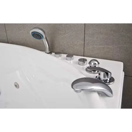 TopDesign spabad 170x120 - 2 personers - Venstrevendt