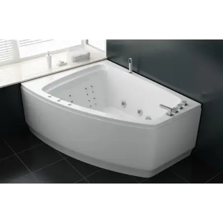 TopDesign spabad 183x91 - 2 personers - Hvid - Venstre model