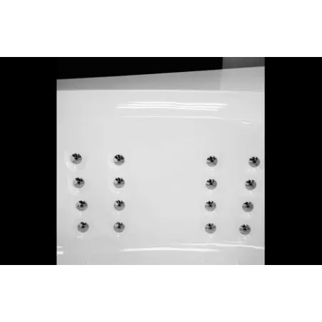 TopDesign spabad 183x91 - 2 personers - Hvid - Venstre model