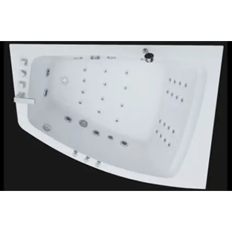 TopDesign spabad 183x91 - 2 personers - Hvid - Højre model