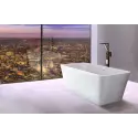 TopDesign fritstående firkantet stenbadekar 148 X 67 cm
