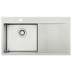 Lavabo Kubus 900 L køkkenvask, 90X50 cm, Soft Rustfri stål
