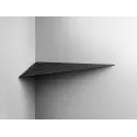 Unidrain ReFrame - Hjørnehylde Sort