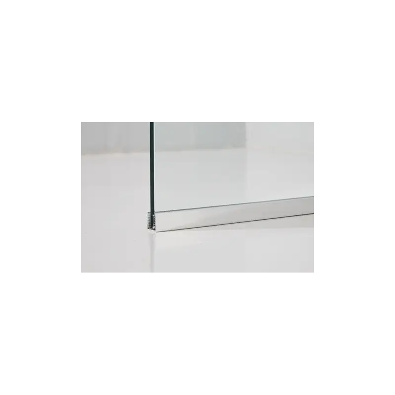 TopDesign Brusevæg 8mm, klar glas -65x200cm - Nanobehandlet