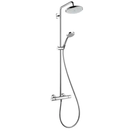 Hansgrohe HG Croma 220 Showerpipe, brus m/term.
