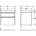 Ifø Sense møbelpakke 90 x 51 cm, m/Spira håndvask