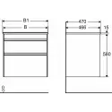 Ifø Sense møbelpakke 60 x 47 cm, m/Sense håndvask