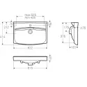 Ifø Sense Compact møbelpakke 60 x 36,6 cm, m/Sense håndvask