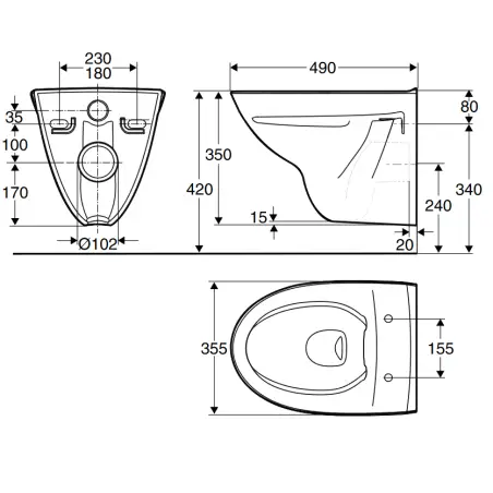 Ifö Spira hængeskål 6275