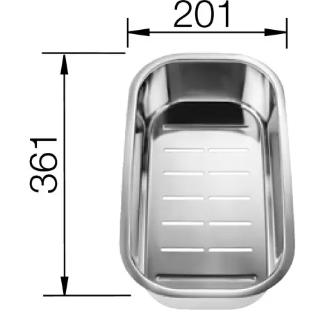 BLANCO Skylleskål til AXIS III rustfrit stål