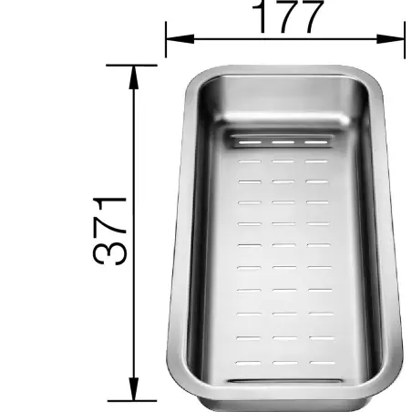 BLANCO Skylleskål til ZENAR KP rustfrit stål