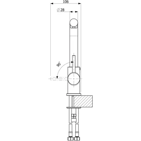 Skanitek Litta-s køkkenarmatur i mat sort - med udtræksbruser