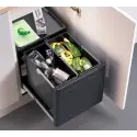 Blanco Botton pro 45/2 manuel affaldssystem, 2 spande - Til skab