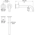 Vola 121 - 19 indbygningsarmatur - poleret messing natur