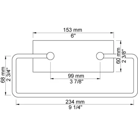 Vola T15 - 19 håndklædeholder - poleret messing natur