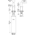Vola T36 - 19 sæbedispenser - poleret messing natur