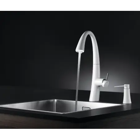 KWC ZOE køkkenarmatur uden lys i tuden - Mat hvid