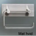 Vola T12 - 28 toiletrulleholder med bagplade - mat hvid