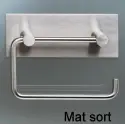 Vola T12 - 27 toiletrulleholder med bagplade - mat sort