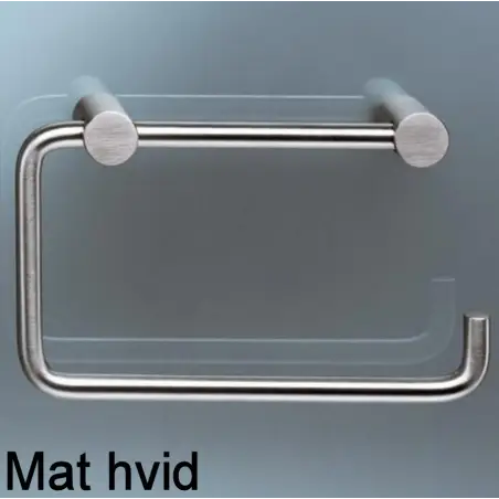 Vola T12-BP - 28 toiletrulleholder uden bagplade - mat hvid