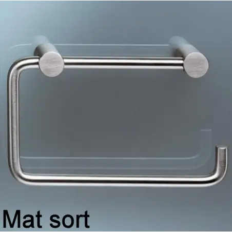 Vola T12-BP - 27 toiletrulleholder uden bagplade - mat sort