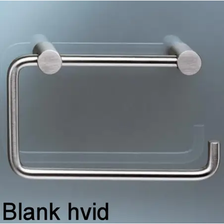 Vola T12-BP - 18 toiletrulleholder uden bagplade - blank hvid