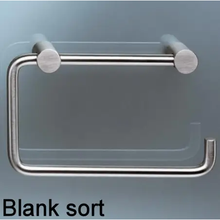 Vola T12-BP - 17 toiletrulleholder uden bagplade - blank sort